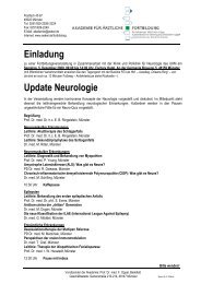 Einladung Update Neurologie