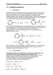 1.0 Oxidationsreaktionen - Chempage.de