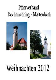 Weihnachtspfarrbrief 2012 - Rechtmehring