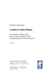 Schulentwicklungsplan - Landkreis Mainz-Bingen