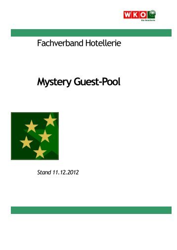 Mystery Guest-Pool - Hotelsterne