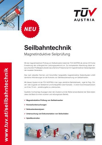 Magnetinduktive Seilprüfung - TÜV Austria