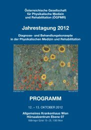 Jahrestagung 2012 PROGRAMM - bei MAW