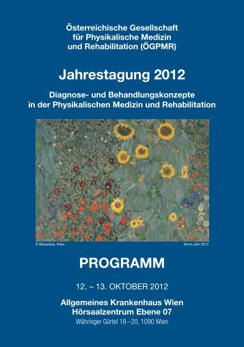 Jahrestagung 2012 PROGRAMM - bei MAW