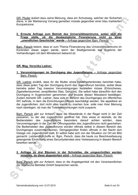 Gemeinderatssitzung 12.07.2010 (927 KB) - .PDF - Rottenmann