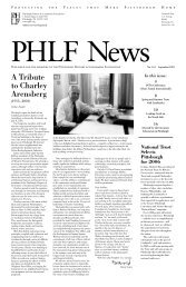 PHLF News Publication - Pittsburgh History & Landmarks Foundation