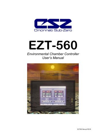 EZT-560 Touch Screen User's Manual - Environmental Test ...