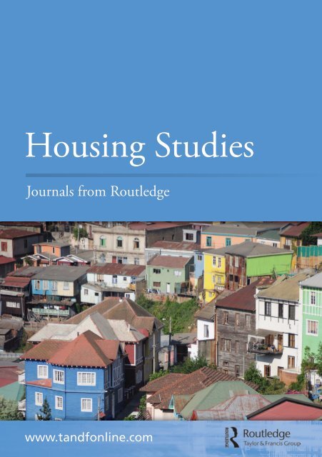 Journals from Routledge Housing Studies - Taylor & Francis