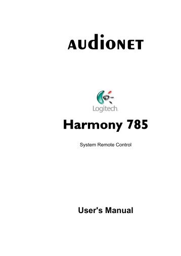 manual Harmony 785 eng - Audionet