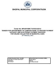 Tender No: MPUSP/BMC/TA/E023/02012 TENDER - Bhopal ...