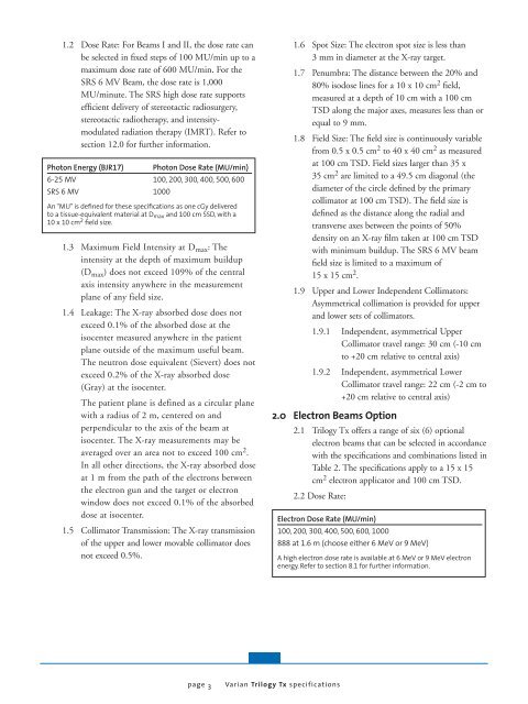 Trilogy TX Specification - Behestan Darman