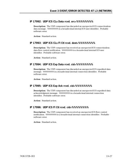 DCP Series Telcon Message Manual - Public Support Login - Unisys