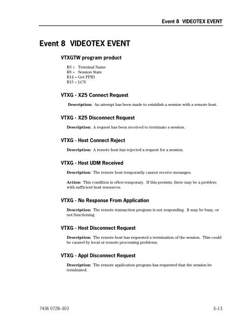 DCP Series Telcon Message Manual - Public Support Login - Unisys