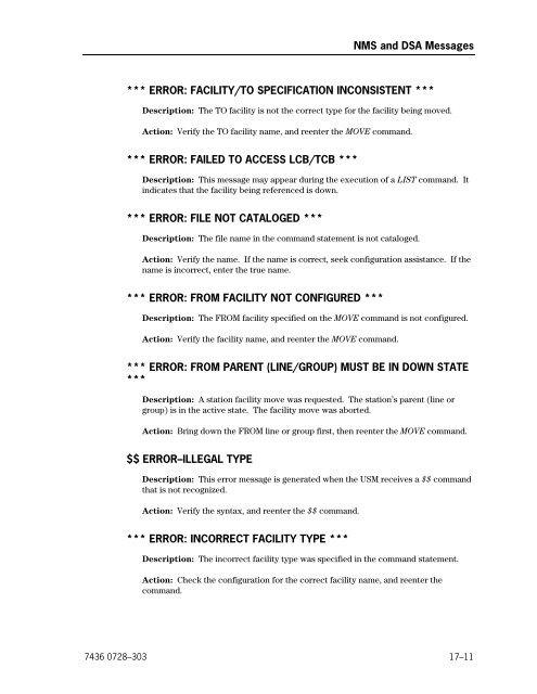 DCP Series Telcon Message Manual - Public Support Login - Unisys