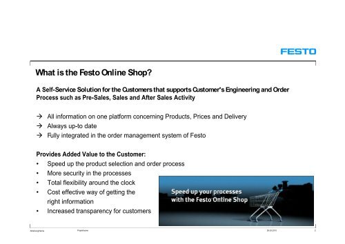 Festo Online Shop