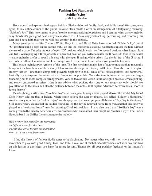 Download Pdf Flatpicking Guitar Magazine