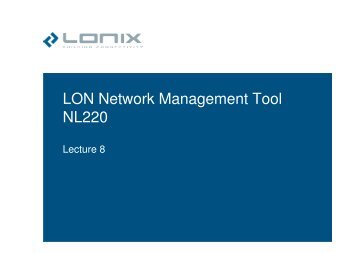 LON Network Management Tool NL220 - LONIX