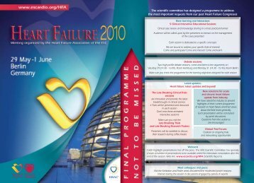 monday posters sessions - European Society of Cardiology