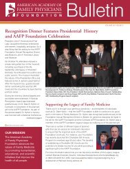 Recognition Dinner Features Presidential History and AAFP ...