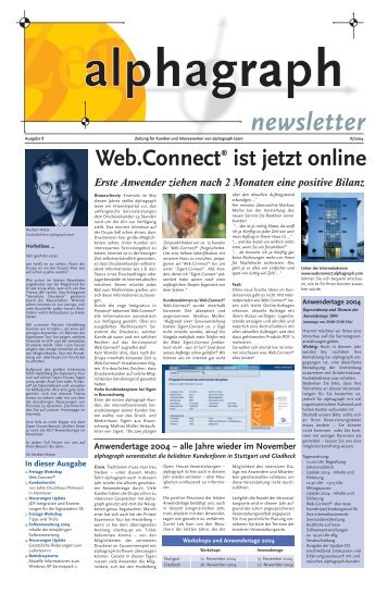 Web.Connect® ist jetzt online - alphagraph team GmbH