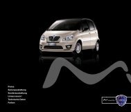 Preise, Ausstattungen und Technische Daten - Lancia