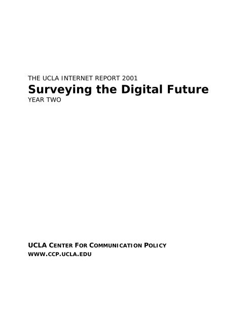 UCLA Internet Report (online version) - Center for the Digital Future