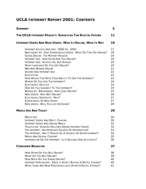 UCLA Internet Report (online version) - Center for the Digital Future