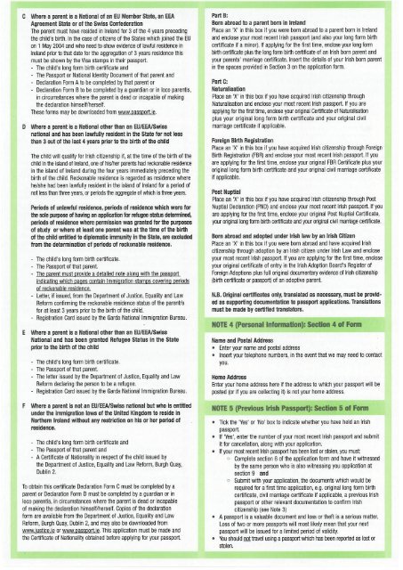 Passport Application Form Notes APS2E - Department of Foreign ...