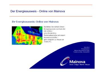 Der Energieausweis - Online von Mainova - HEA