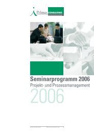 Seminarprogramm 2006 - Primas Consulting