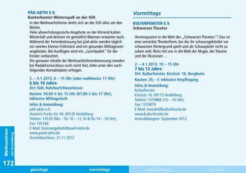 Weihnachtsferien 2012/2013 (PDF-Datei 1,5 MB - Stadt Heidelberg