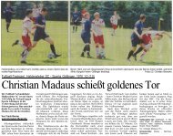 Christian Madaus schieÃŸt goldenes Tor - Haldensleber SC