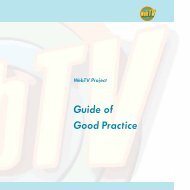 webTV Guide of Good Practice