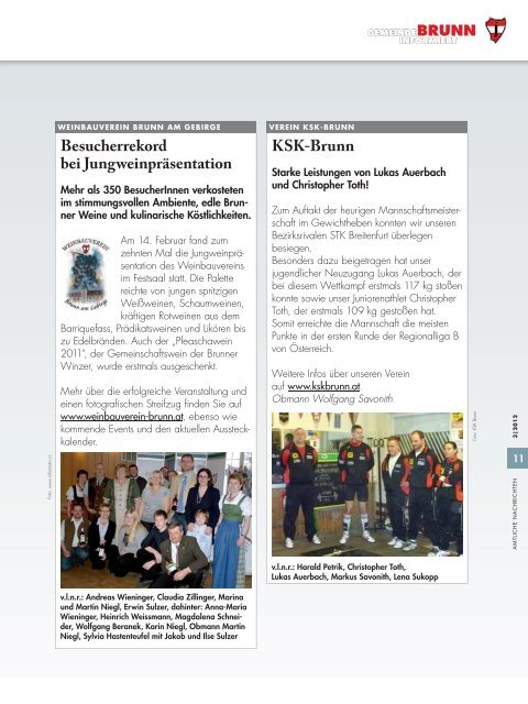 Gemeindezeitung 3/2012 - Brunn am Gebirge