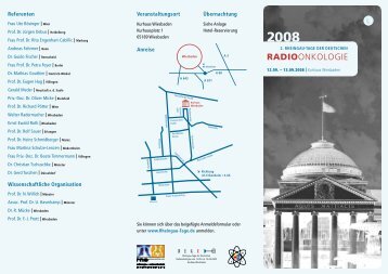 Rheingau-Tage der deutschen Radioonkologie - DEGRO