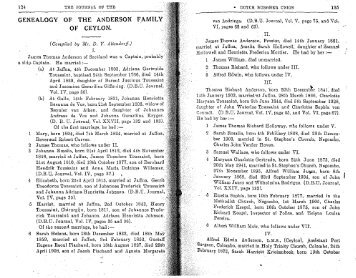 genealogy of the anderson family of ceylon. - Dutch Burgher Union ...