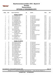 Bezirksmeisterschaften SVS - Bezirk III Schüler Riesenslalom ...