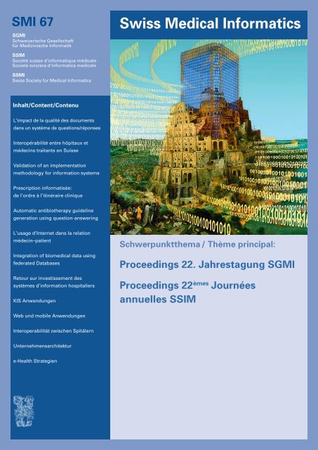 Swiss Medical Informatics - SGMI