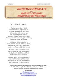 Gemeindeinformationsblatt 18/2003 - Windhaag bei Freistadt - Land ...