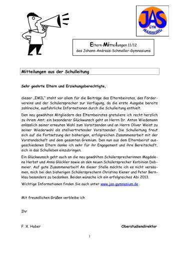 Emil 11/12 online - Johann-Andreas-Schmeller-Gymnasium Nabburg