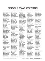 CONSULTING EDITORS - Journal of Leukocyte Biology