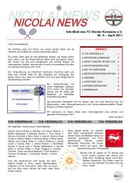 Info-Blatt des TC Nicolai Konstanz e.V. Nr. 9 – April 2011