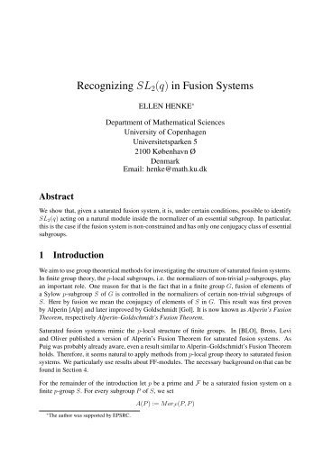 Recognizing SL 2(q) in Fusion Systems