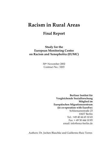 Racism in Rural Areas - MainStrat