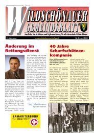 Gemeindezeitung Juni 2006 - Gemeinde Wildschönau - Land Tirol