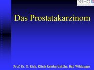 Sozialmedizinische Beurteilung bei Prostatakarzinomen - DGHO