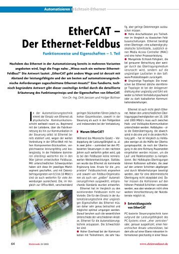 EtherCAT - Der Ethernet-Feldbus - EtherCAT Technology Group