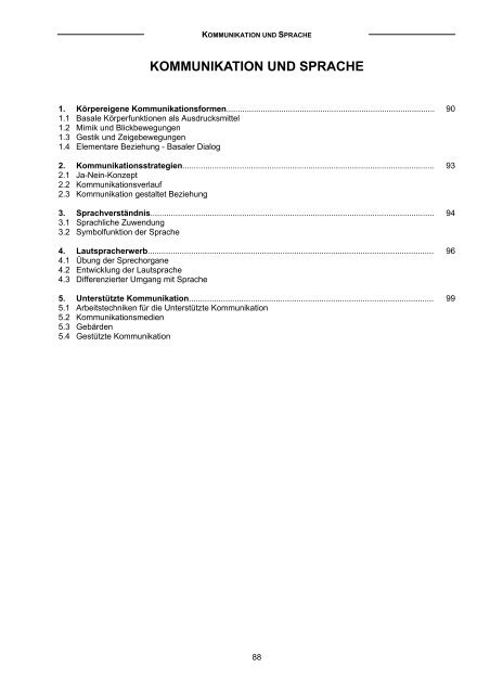 KOMMUNIKATION UND SPRACHE - ISB