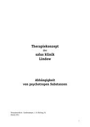 Therapiekonzept Sucht - salus kliniken GmbH