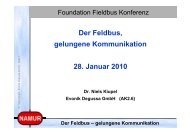 Der Feldbus – gelungene Kommunikation - Fieldbus Foundation